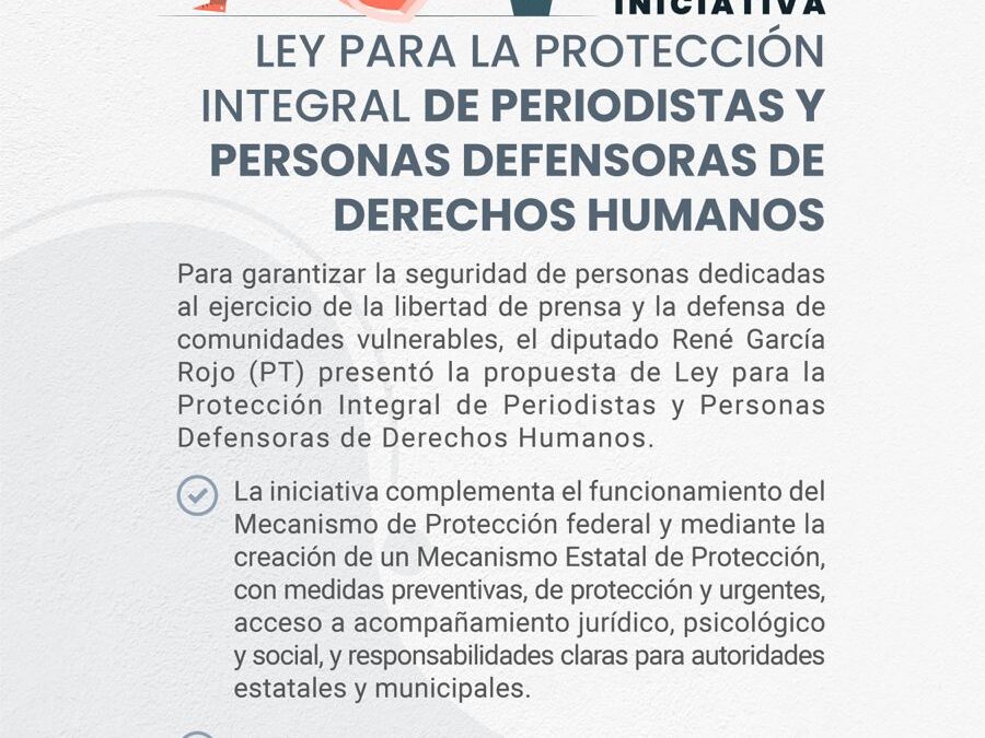 Proponen en Congreso la creación de Mecanismo de Protección de periodistas y defensores de derechos humanos