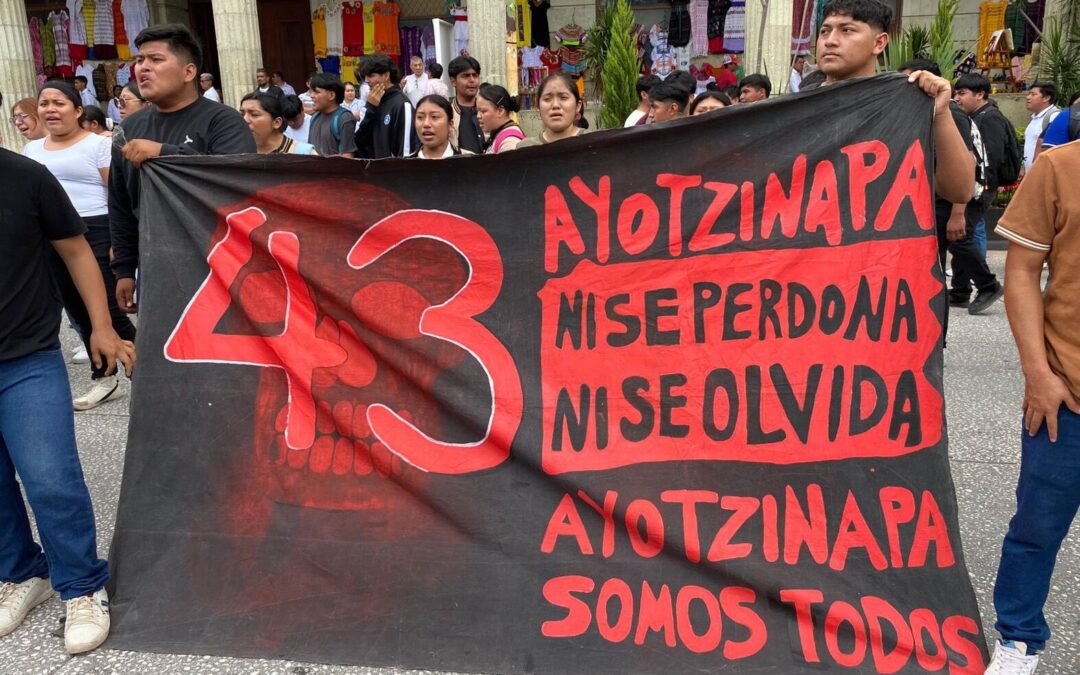 “Seguiremos en esta incesante lucha”: normalistas de Ayotzinapa a once años de la desaparición de los 43