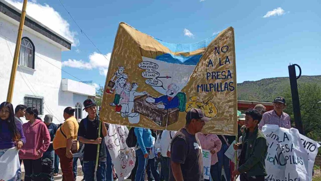 Marchamos por autodeterminación, en contra de la Presa Milpillas y en defensa del río Atenco