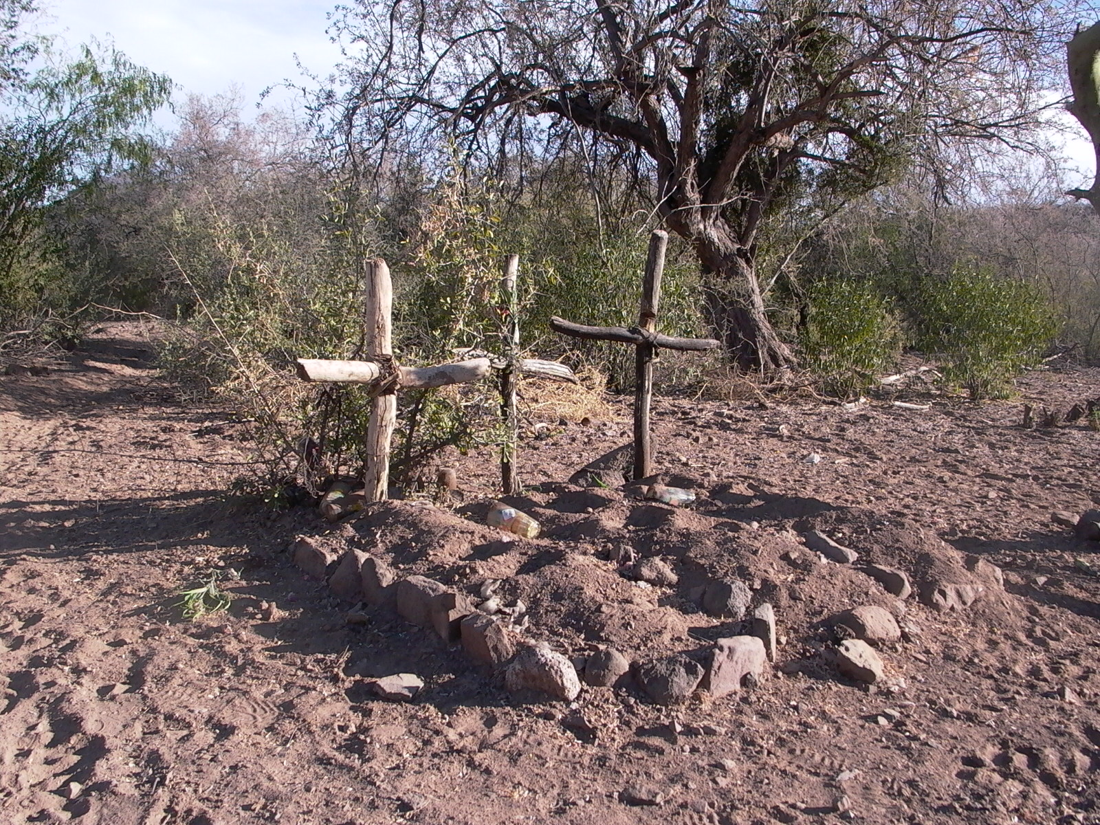 Cementerio de la guerra en el Bacatete