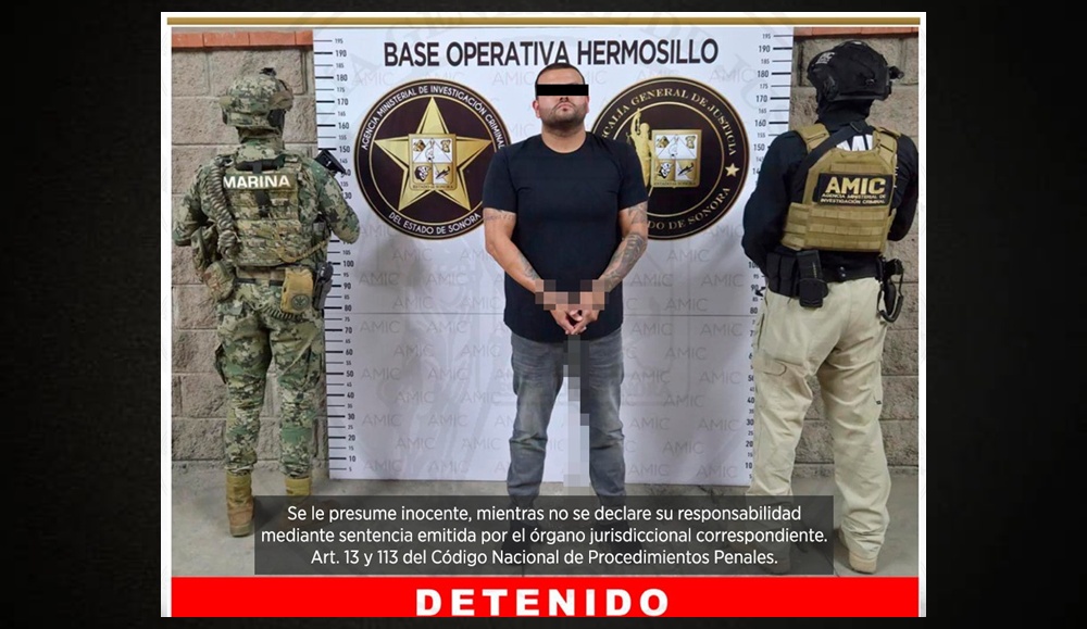 Capturan a “objetivo prioritario” en operativo en Nogales