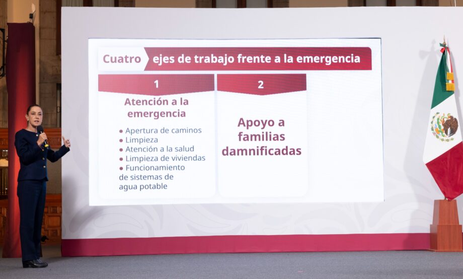 Cuatro ejes estratégicos para atender emergencia por inundaciones en México
