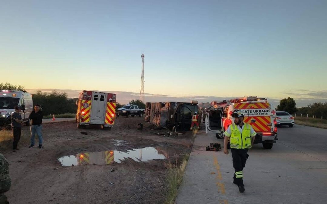 Accidente carretero en Sonora deja muertos y heridos: Fiscalía confirma cifras