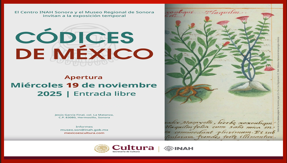 INAH inaugura en Sonora la exposición Códices de México, un recorrido por el legado mesoamericano