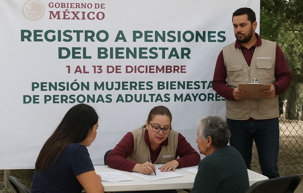 Bienestar abre registro nacional a pensiones para mujeres y adultos mayores del 1 al 13 de diciembre