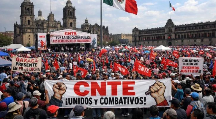CNTE inicia paro nacional y advierte acciones durante el Mundial