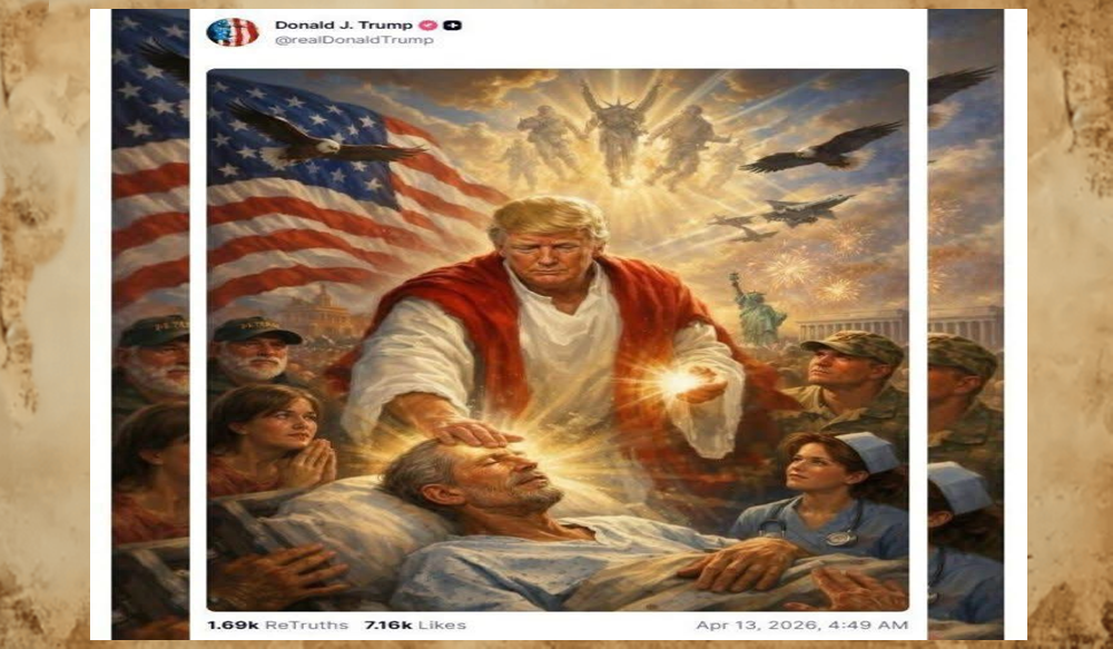 Imagen de #Trump como Jesucristo desata reacciones en redes