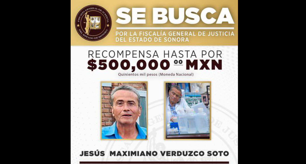 Ofrecen 500 mil pesos para localizar a médico investigado por caso de “sueros” en Hermosillo