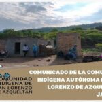 Comunicado de la comunidad indígena autónoma de San Lorenzo Azqueltán, Jalisco comunicado
