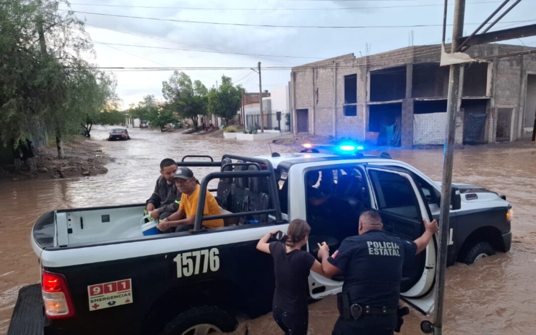 Protección Civil Sonora pide extremar precauciones ante lluvias y riesgos en municipios de la entidad