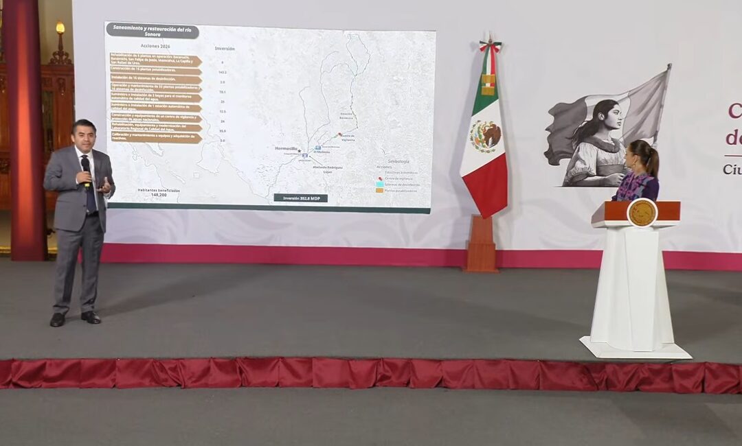 Federación destinará 352.8 mdp al saneamiento del Río Sonora