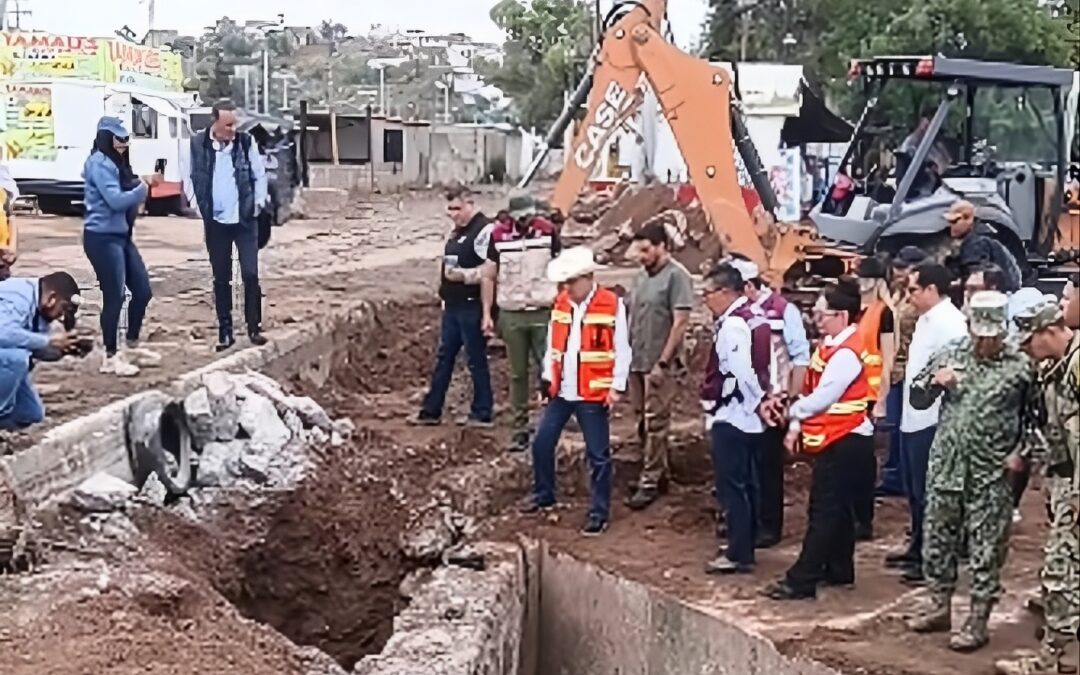 Gobernador Durazo supervisa daños por tormenta en Nogales