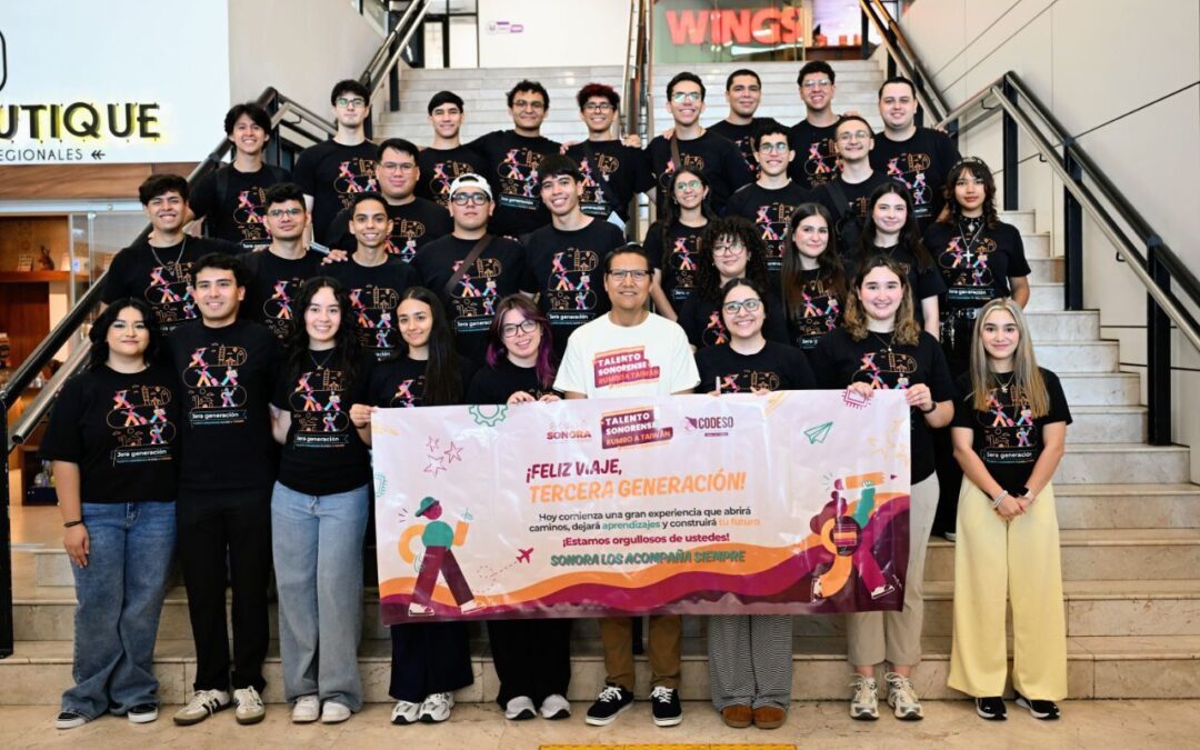 30 jóvenes de Sonora parten a Taiwán por 10 meses de formación tecnológica