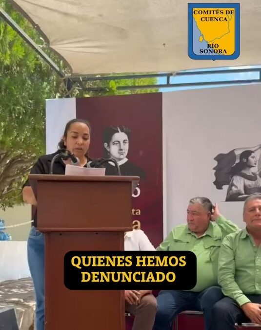 MENSAJE DE LOS COMITÉS DE CUENCA RÍO SONORA A DOCE AÑOS: ¿QUIÉN DECIDE SOBRE NUESTRO TERRITORIO?