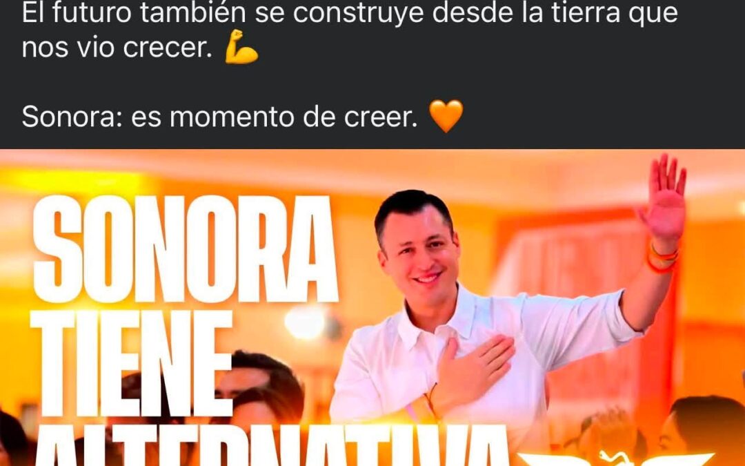 MC eleva las señales sobre Colosio Riojas para Sonora rumbo a 2027