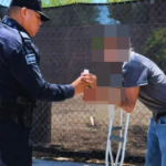 Policía Municipal distribuye agua y suero ante calor extremo en Hermosillo poli
