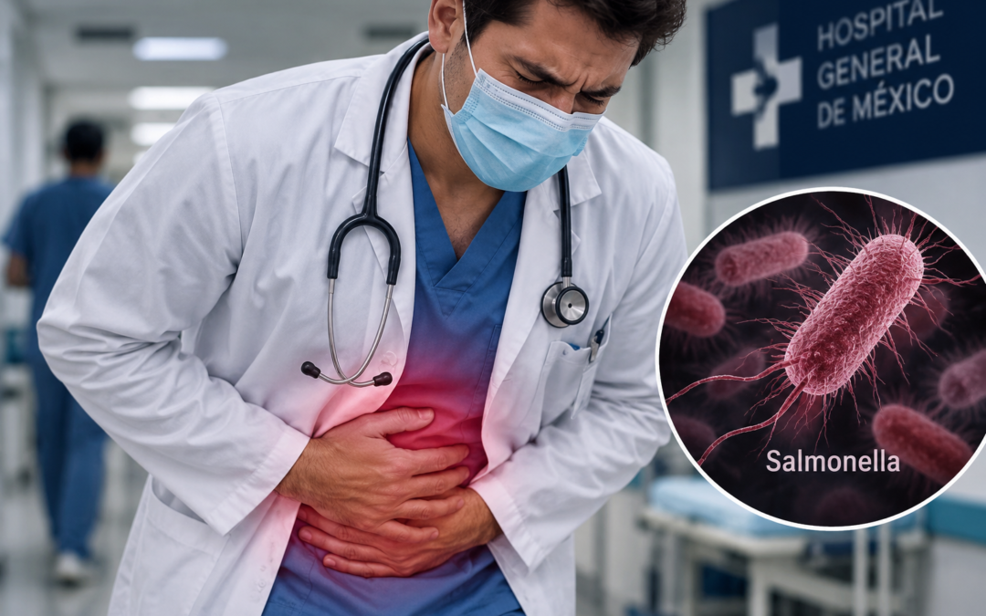 Brote de salmonela afecta a 135 médicos del Hospital General de México; 41 permanecen hospitalizados
